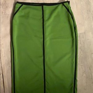 Green Worthington Pencil Skirt